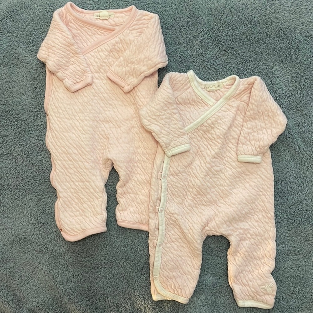0-3 Burt’s Bee sleepers pink
